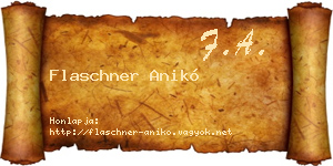 Flaschner Anikó névjegykártya