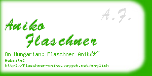aniko flaschner business card